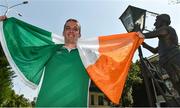 1 September 2017; Republic of Ireland supporter Johnny Quinn, from Newry, Co Down, ahead of the FIFA World Cup Qualifier Group D match between Georgia and Republic of Ireland on Saturday in Tbilisi. Photo by David Maher/Sportsfile