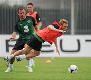 2 June 2012; Republic of Ireland's Paul Green in action against Darron Gibson during EURO2012 squad training ahead of their Friendly International against Hungary on Monday. Republic of Ireland EURO2012 Squad Training, Borgo A Buggiano, Montecatini, Italy. Picture credit: David Maher / SPORTSFILE