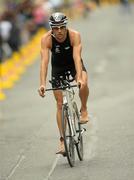 2 June 2012; Formula 1 driver Jenson Button in action during the TriAthy Triathlon 2012. Athy, Co. Kildare. Photo by Sportsfile