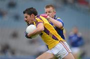 3 June 2012; Shane Roche, Wexford, in action against Declan Reilly, Longford. Leinster GAA Football Senior Championship Quarter-Final, Longford v Wexford, Croke Park, Dublin. Picture credit: Stephen McCarthy / SPORTSFILE