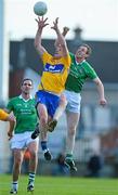 9 June 2012; Ger Quinlan, Clare, in action against Seanie Buckley, Limerick. Munster GAA Football Senior Championship Semi-Final, Limerick v Clare, Gaelic Grounds, Limerick. Picture credit: Diarmuid Greene / SPORTSFILE