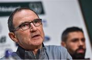 4 September 2017; Manager of Republic of Ireland Martin O'Neill during a press conference at FAI NTC in Abbotstown, Dublin. Photo by David Maher/Sportsfile