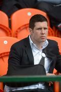 10 June 2012; Tyrone's Sean Cavanagh sits in the stand before the match. Ulster GAA Football Senior Championship, Quarter-Final, Armagh v Tyrone, Morgan Athletic Grounds, Armagh. Picture credit: Brian Lawless / SPORTSFILE