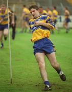 29 August 2002; Gordon Malone during a Clare hurling press night prior to their All-Ireland Hurling Final against Kilkenny. Photo by Ray McManus/Sportsfile