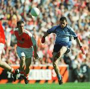 1 September 2002; Alan Brogan of Dublin in action against Enda McNulty of Armagh during the Bank of Ireland All-Ireland Senior Football Championship Semi-Final match between Armagh and Dublin at Croke Park in Dublin. Photo by Brian Lawless/Sportsfile