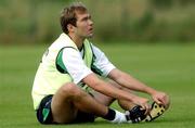 3 September 2002; Jason McAteer during a Republic of Ireland training session at the AUL Complex in Clonshaugh, Dublin. Photo by Damien Eagers/Sportsfile