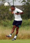 3 September 2002; Clinton Morrison during a Republic of Ireland training session at the AUL Complex in Clonshaugh, Dublin. Photo by Damien Eagers/Sportsfile