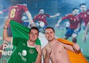 12 June 2012; Republic of Ireland supporters in the centre of Gdansk ahead of the Republic of Ireland's EURO2012, Group C, game against Spain on Thursday. Gdansk, Poland. Picture credit: David Maher / SPORTSFILE