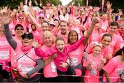 9 September 2017; Runners at the start during the Great Pink Run with Avonmore Slimline Milk in the Phoenix Park on Saturday, September 9th where over 6,000 women, men and children took part in the 7th year of this event with all funds supporting Breast Cancer Ireland’s pioneering research and awareness programme nationally. Photo by Cody Glenn/Sportsfile