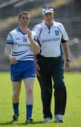 27 May 2012; Eamon McEneaney, Monaghan manager, right, with player Tomas Freeman. Ulster GAA Football  Senior Championship Quarter Final, Monaghan v Antrim, St Tiernach's Park, Clones, Co. Monaghan. Picture credit: Oliver McVeigh / SPORTSFILE