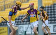 20 June 2012; Wexford's Barry Carton, right, is congratulated by team-mate Michael O'Regan after he scored his side's first goal. Bord Gáis Energy Leinster GAA Hurling Under 21 Championship Semi-Final, Kilkenny v Wexford, Nowlan Park, Kilkenny. Picture credit: Matt Browne / SPORTSFILE