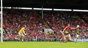 10 June 2012; Nicholas Murphy, Cork, catches a ball with one hand under pressure from his marker Aidan O'Mahony, Kerry.  Munster GAA Football Senior Championship, Semi-Final, Cork v Kerry, Pairc Ui Chaoimh, Cork. Picture credit: Brendan Moran / SPORTSFILE