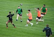 11 September 2017; Rory Scannell of Munster in action against team-mates Bill Johnston, Sean McCarthy, Peter O'Mahony and Jean Kleyn during Munster Rugby squad training at the University of Limerick in Limerick. Photo by Diarmuid Greene/Sportsfile