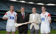 14 September 2017; In attendance in Croke Park as First Derivatives PLC announce their 6th consecutive year sponsoring the Asian Gaelic Games are, from left, former Dublin footballer Barry Cahill, Shane Mullholland, SVP Product Marketing & Operations, Joe Trolan, Chairman of the Asian Board, and Down footballer Aidan Carr. The company will be a Platinum Sponsor for this year’s event, which is held in Bangkok from November 17th – 19th, making First Derivatives one of the highest profile sponsors at the tournament. Croke Park, in Dublin. Photo by Piaras Ó Mídheach/Sportsfile