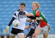 24 June 2012; Kevin Kelly, Sligo, in action against Sean Regan, Mayo. Electric Ireland Connacht GAA Football Minor Championship Semi-Final, Mayo v Sligo, McHale Park, Castlebar, Co. Mayo. Photo by Sportsfile