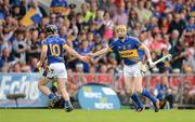 24 June 2012; Lar Corbett, Tipperary, comes on as a late first half substitute to replace Gearoid Ryan, 10. Munster GAA Hurling Senior Championship Semi-Final, Cork v Tipperary, Páirc Uí Chaoimh, Cork. Picture credit: Stephen McCarthy / SPORTSFILE