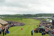 28 June 2012; Rory McIlroy tee's off from the first during the 2012 Irish Open Golf Championship. Royal Portrush, Portrush, Co. Antrim. Picture credit: Matt Browne / SPORTSFILE