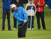 28 June 2012; Peter Lawrie plays his second shot on the 11th hole during the 2012 Irish Open Golf Championship. Royal Portrush, Portrush, Co. Antrim. Picture credit: Oliver McVeigh / SPORTSFILE