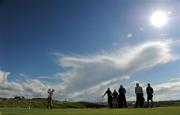 28 June 2012; Rory McIlroy watches his tee shot to the 14th green during the 2012 Irish Open Golf Championship. Royal Portrush, Portrush, Co. Antrim. Picture credit: Matt Browne / SPORTSFILE
