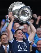17 September 2017; Dublin captain Stephen Cluxton lifts the Sam Maguire cup after the GAA Football All-Ireland Senior Championship Final match between Dublin and Mayo at Croke Park in Dublin. Photo by Seb Daly/Sportsfile