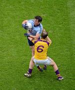 1 July 2012; Michael Darragh McAuley, Dublin, in action against David Murphy, Wexford. Leinster GAA Football Senior Championship Semi-Final, Dublin v Wexford, Croke Park, Dublin. Picture credit: Dáire Brennan / SPORTSFILE