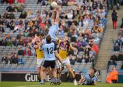 1 July 2012; Dublin's Paul Flynn catches the ball in the square before clearing a last minute free for Wexford. Leinster GAA Football Senior Championship Semi-Final, Dublin v Wexford, Croke Park, Dublin. Picture credit: Ray McManus / SPORTSFILE