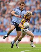 1 July 2012; Ben Brosnan, Wexford, in action against Bryan Cullen, Dublin. Leinster GAA Football Senior Championship Semi-Final, Dublin v Wexford, Croke Park, Dublin. Picture credit: David Maher / SPORTSFILE