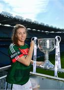 19 September 2017; The LGFA joined TG4 to call on all Proper Fans to come to Croke Park on Sunday for the TG4 The TG4 Ladies All Ireland Football Finals. Tickets are available now on www.tickets.ie or from usual GAA outlets. The action will begin at 11:45pm when Derry and Fermanagh contest the TG4 Junior All Ireland Final, this will be followed by the meeting of Tipperary and Tyrone at 1:45pm and then Dublin and Mayo will contest the TG4 Senior Championship Final at 4:00pm with the Brendan Martin Cup at stake. Pictured at the media day is Mayo's Sarah Tierney. Photo by Ramsey Cardy/Sportsfile