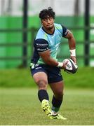 19 September 2017; Bundee Aki of Connacht during squad training at the Sportsground in Galway. Photo by Seb Daly/Sportsfile