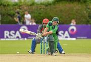 5 July 2012; Ed Joyce, Ireland, hits a four from Dawlat Zadran, Afghanistan. ICC WCL Championship, Ireland v Afghanistan, Clontarf Cricket Club, Castle Avenue, Clontarf, Dublin. Picture credit: Barry Cregg / SPORTSFILE