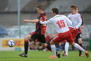 5 July 2012; Dwayne Wilson, Bohemians, in action against ???? ??????, Thór. UEFA Europa League First Qualifying Round First Leg, Bohemians v Thór, Dalymount Park, Dublin. Picture credit: Brian Lawless / SPORTSFILE