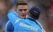 17 September 2017; Brian Fenton of Dublin with his manager Jim Gavin after the GAA Football All-Ireland Senior Championship Final match between Dublin and Mayo at Croke Park in Dublin. Photo by Piaras Ó Mídheach/Sportsfile