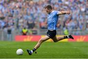 17 September 2017; Dean Rock of Dublin scores the winning point from a free late in injury time during the GAA Football All-Ireland Senior Championship Final match between Dublin and Mayo at Croke Park in Dublin. Photo by Piaras Ó Mídheach/Sportsfile