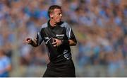 17 September 2017; Referee Joe McQuillan during the GAA Football All-Ireland Senior Championship Final match between Dublin and Mayo at Croke Park in Dublin. Photo by Piaras Ó Mídheach/Sportsfile