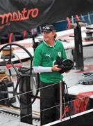 7 July 2012; Puma Ocean Racing powered by Berg skipper Ken Read, wearing and Ireland Rugby jersey as his crew depart for the Volvo Ocean Race Discover Ireland In-Port Race, Galway Bay, Galway. Picture credit: Tommy Grealy / SPORTSFILE