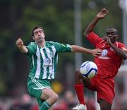 7 July 2012; Joseph Ndo, Sligo Rovers, in action against Danny O'Connor, Bray Wanderers. Airtricity League Premier Division, Sligo Rovers v Bray Wanderers, Showgrounds, Sligo. Picture credit: David Maher / SPORTSFILE