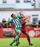 7 July 2012; Danny O'Connor, Bray Wanderers, in action against Romauld Boco, Sligo Rovers. Airtricity League Premier Division, Sligo Rovers v Bray Wanderers, Showgrounds, Sligo. Picture credit: David Maher / SPORTSFILE