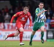 7 July 2012; Danny North, Sligo Rovers, in action against Daire Doyle, Bray Wanderers. Airtricity League Premier Division, Sligo Rovers v Bray Wanderers, Showgrounds, Sligo. Picture credit: David Maher / SPORTSFILE