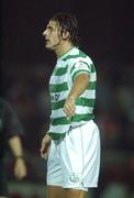 27 September 2002; Luke Dimech of Shamrock Rovers during the eircom League Premier Division match between St. Patrick's Athletic and Shamrock Rovers at Richmond Park in Dublin. Photo by Damien Eagers/Sportsfile