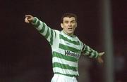 27 September 2002; Pat Scully of Shamrock Rovers during the eircom League Premier Division match between St. Patrick's Athletic and Shamrock Rovers at Richmond Park in Dublin. Photo by Damien Eagers/Sportsfile