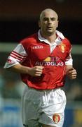 27 September 2002; Tony Bird of St Patricks Athletic during the eircom League Premier Division match between St. Patrick's Athletic and Shamrock Rovers at Richmond Park in Dublin. Photo by Damien Eagers/Sportsfile