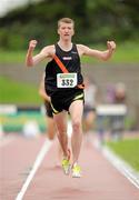 8 July 2012; David Flynn, Clonliffe Harriers A.C, approaches the line to win the Mens 3000m Steeplechase Final. Woodie’s DIY Senior Track and Field Championships of Ireland, Morton Stadium, Santry, Dublin. Picture credit: Tomas Greally / SPORTSFILE