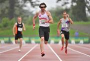 8 July 2012; Brian Murphy, Crusaders AC, Dublin, on his way to winning the Men's 400m Final. Woodie’s DIY Senior Track and Field Championships of Ireland, Morton Stadium, Santry, Dublin. Picture credit: Brendan Moran / SPORTSFILE