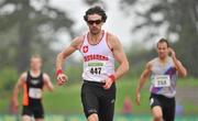 8 July 2012; Brian Murphy, Crusaders AC, Dublin, on his way to winning the Men's 400m Final. Woodie’s DIY Senior Track and Field Championships of Ireland, Morton Stadium, Santry, Dublin. Picture credit: Brendan Moran / SPORTSFILE