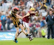 8 July 2012; Ned Kirwin, Kilkenny, in action against Carl Conneely, Galway. Half Time Go Games at Leinster GAA Hurling Senior Championship Final, Kilkenny v Galway, Croke Park, Dublin. Picture credit: Matt Browne / SPORTSFILE