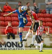 13 July 2012; Conor Murphy, Derry City, in action against Alan Keane, Sligo Rovers. Airtricity League Premier Division, Derry City v Sligo Rovers, Brandywell, Derry. Picture credit: Oliver McVeigh / SPORTSFILE