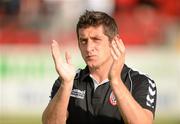 13 July 2012; Derry City manager Declan Devine. Airtricity League Premier Division, Derry City v Sligo Rovers, Brandywell, Derry. Picture credit: Oliver McVeigh / SPORTSFILE