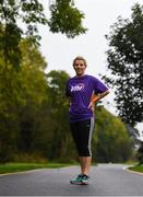 30 September 2017; Former Cork GAA footballer Valerie Mulcahy pictured at the Ballincollig parkrun where Vhi hosted a special event to celebrate their partnership with parkrun Ireland. Valerie was on hand to lead the warm up for parkrun participants before completing the 5km course alongside newcomers and seasoned parkrunners alike. Vhi provided walkers, joggers, runners and volunteers at Ballincollig parkrun with a variety of refreshments in the Vhi Relaxation Area at the finish line. A qualified physiotherapist Will Cuddihy was also available to guide participants through a post event stretching routine to ease those aching muscles. Parkruns take place over a 5km course weekly, are free to enter and are open to all ages and abilities, providing a fun and safe environment to enjoy exercise. To register for a parkrun near you visit www.parkrun.ie. New registrants should select their chosen event as their home location. You will then receive a personal barcode which acts as your free entry to any parkrun event worldwide. The Regional Park, Ballincollig, Co Cork. Photo by Eóin Noonan/Sportsfile