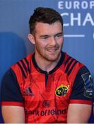 2 October 2017; Peter O'Mahony of Munster in attendance at the European Rugby Champions Cup and Challenge Cup 2017/18 season launch for PRO14 clubs at the Convention Centre in Dublin. Photo by Eóin Noonan/Sportsfile