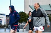 2 October 2017; Rory Best of Ulster, right, and Peter O'Mahony of Munster in attendance at the European Rugby Champions Cup and Challenge Cup 2017/18 season launch for PRO14 clubs at the Convention Centre in Dublin. Photo by Brendan Moran/Sportsfile